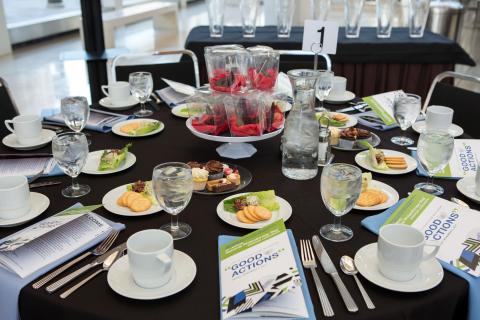 Table setting at National Philanthropy Day 2019