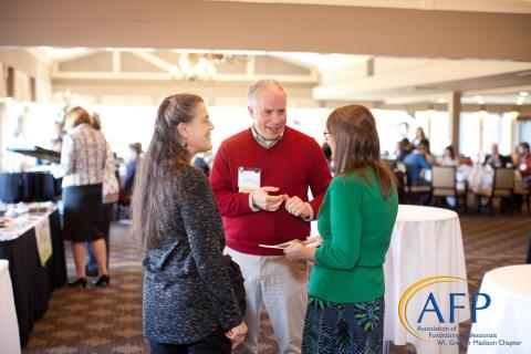 AFP members networking after a recent event.