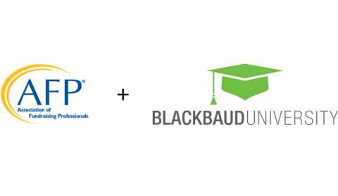 AFP and Blackbaud University logos