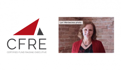 CFRE Logo and Lori Werbeckes