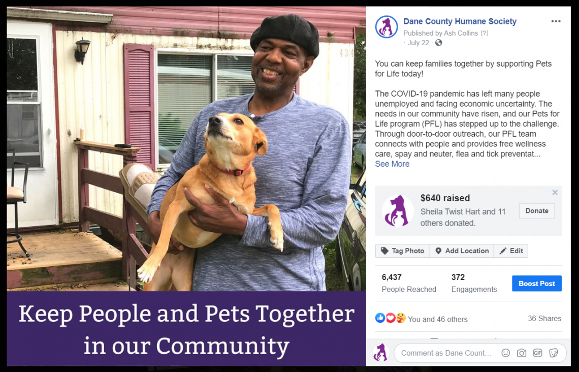 Pets for Life FB Fundraiser