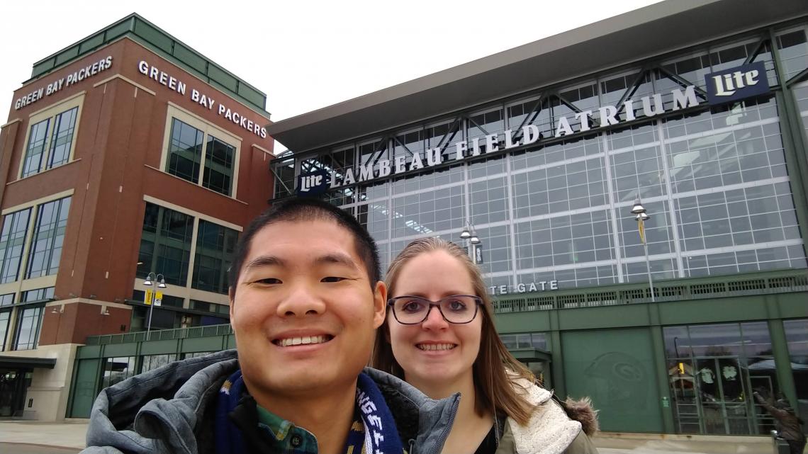 Max Nguyen with wife, Macy